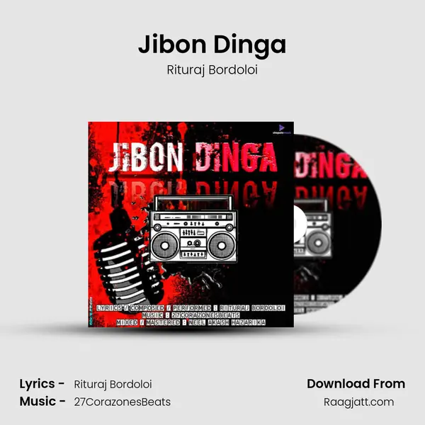 Jibon Dinga - Rituraj Bordoloi album cover 