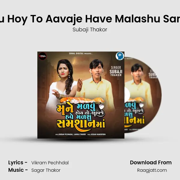 Mane Malavu Hoy To Aavaje Have Malashu Samashan Maa - Subaji Thakor album cover 