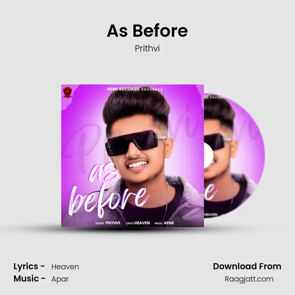 As Before - Prithvi album cover 