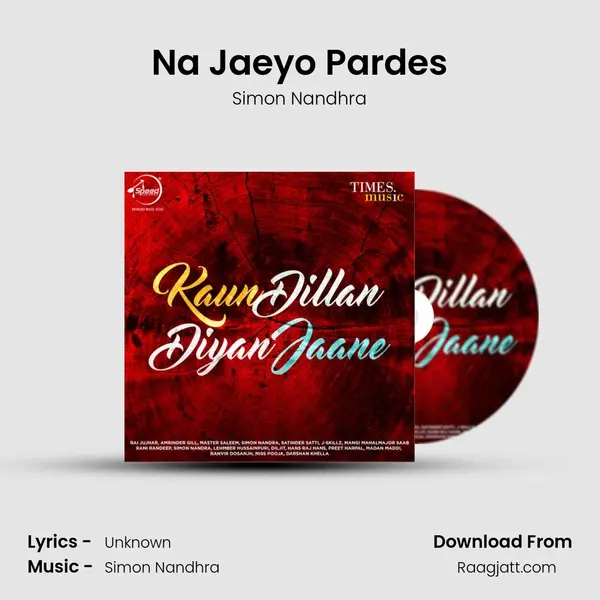 Na Jaeyo Pardes - Simon Nandhra album cover 