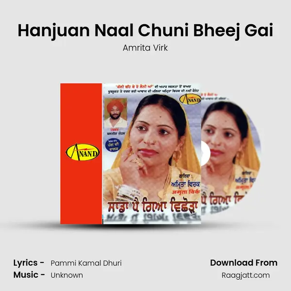 Hanjuan Naal Chuni Bheej Gai - Amrita Virk album cover 