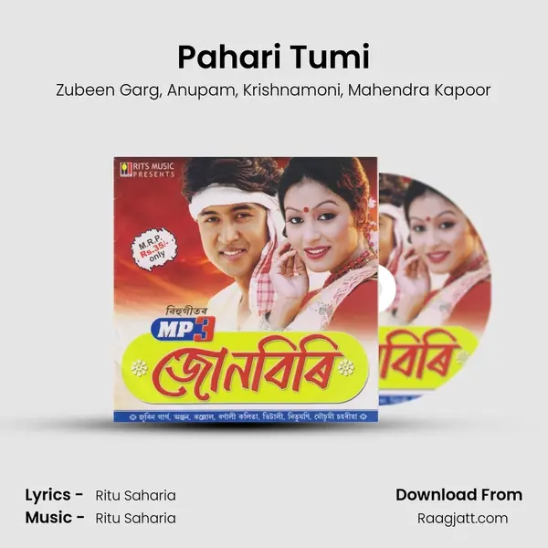 Pahari Tumi - Zubeen Garg album cover 