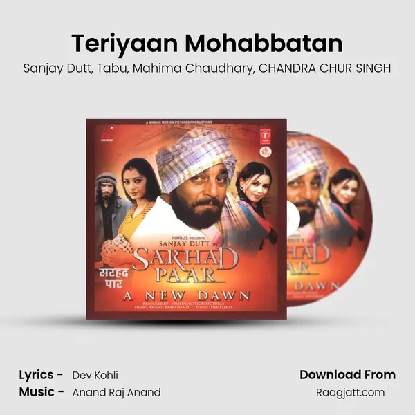 Teriyaan Mohabbatan - Sanjay Dutt album cover 