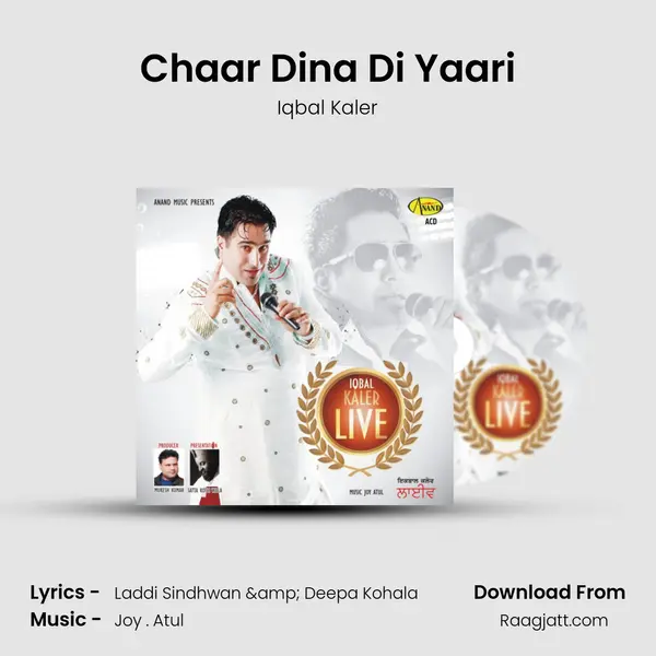 Chaar Dina Di Yaari - Iqbal Kaler album cover 