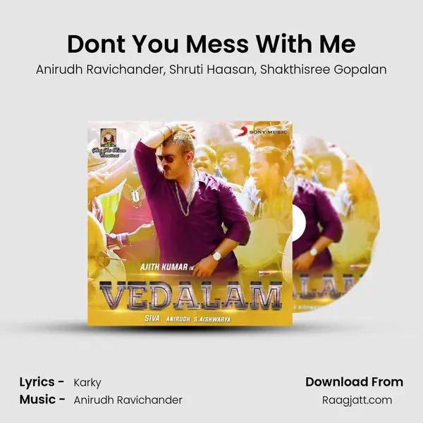 Don't You Mess With Me - Anirudh Ravichander album cover 