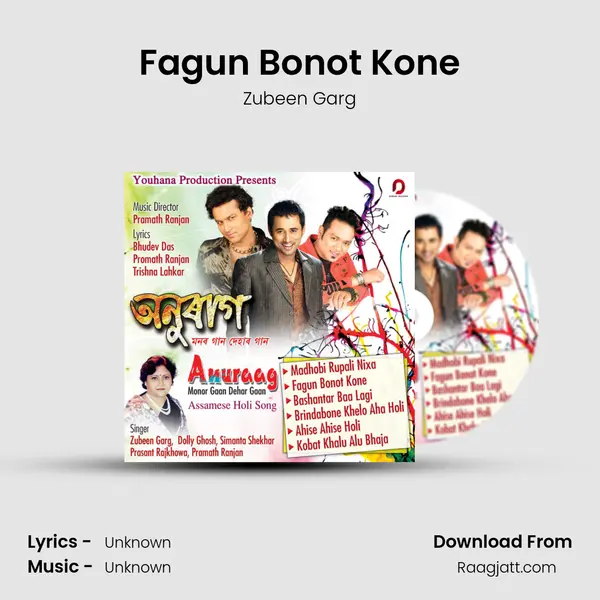 Fagun Bonot Kone - Zubeen Garg album cover 