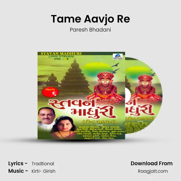 Tame Aavjo Re - Paresh Bhadani album cover 