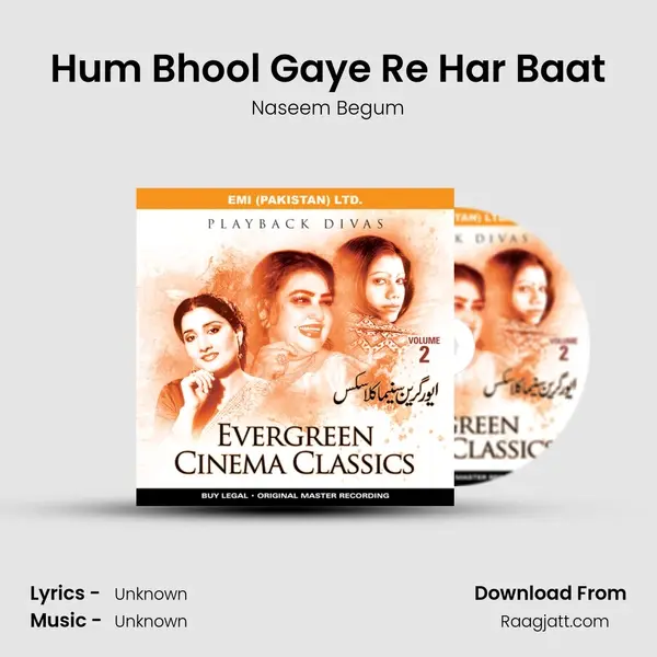 Hum Bhool Gaye Re Har Baat - Naseem Begum album cover 