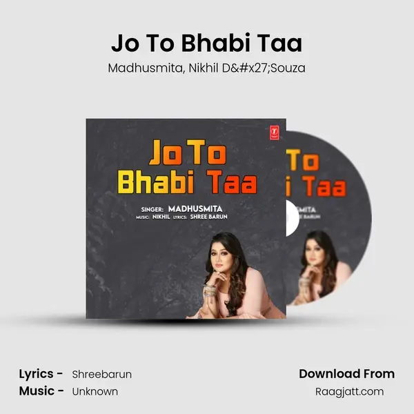 Jo To Bhabi Taa - Madhusmita album cover 