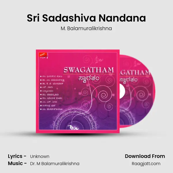 Sri Sadashiva Nandana - M. Balamuralikrishna album cover 