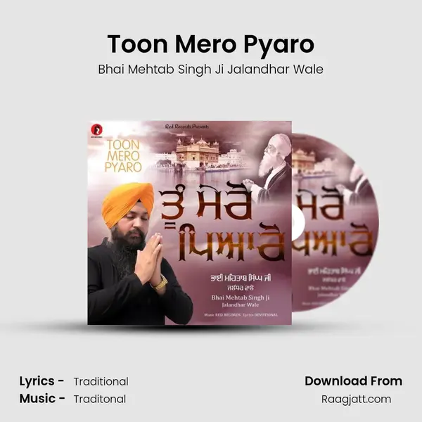 Toon Mero Pyaro - Bhai Mehtab Singh Ji Jalandhar Wale album cover 