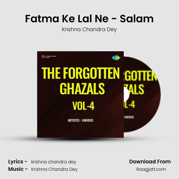 Fatma Ke Lal Ne - Salam - Krishna Chandra Dey album cover 