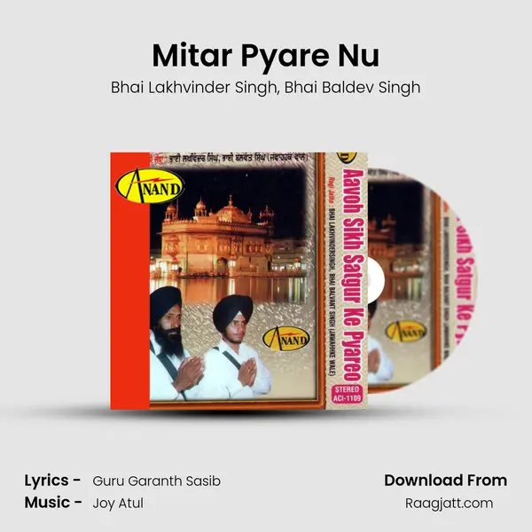 Mitar Pyare Nu - Bhai Lakhvinder Singh album cover 