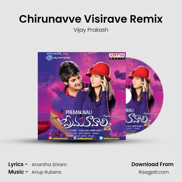 Chirunavve Visirave Remix - Vijay Prakash album cover 