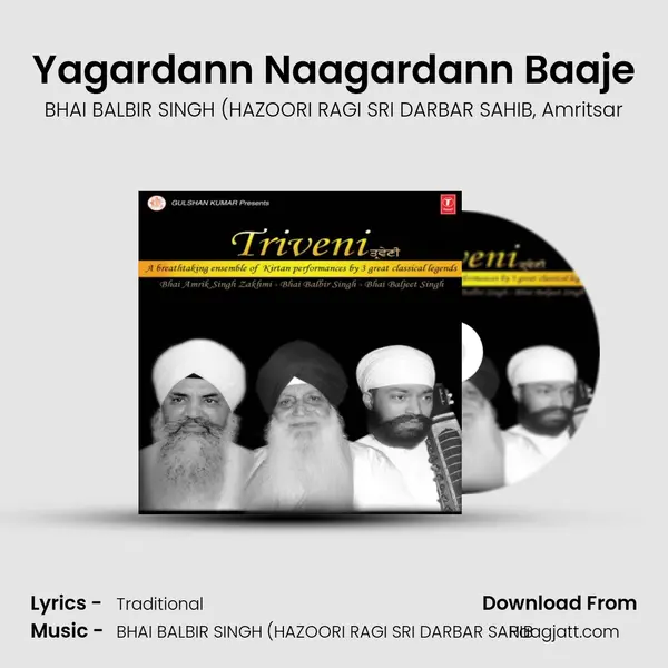 Yagardann Naagardann Baaje - BHAI BALBIR SINGH (HAZOORI RAGI SRI DARBAR SAHIB album cover 