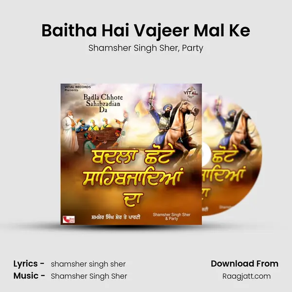 Baitha Hai Vajeer Mal Ke - Shamsher Singh Sher album cover 