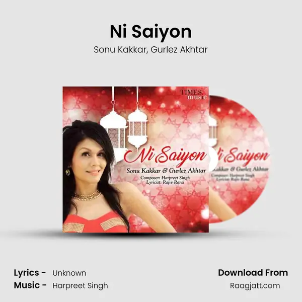 Ni Saiyon - Sonu Kakkar album cover 