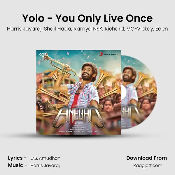 Yolo - You Only Live Once - Harris Jayaraj album cover 