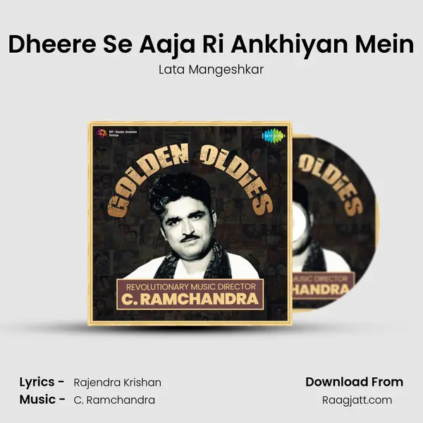 Dheere Se Aaja Ri Ankhiyan Mein - Lata Mangeshkar album cover 