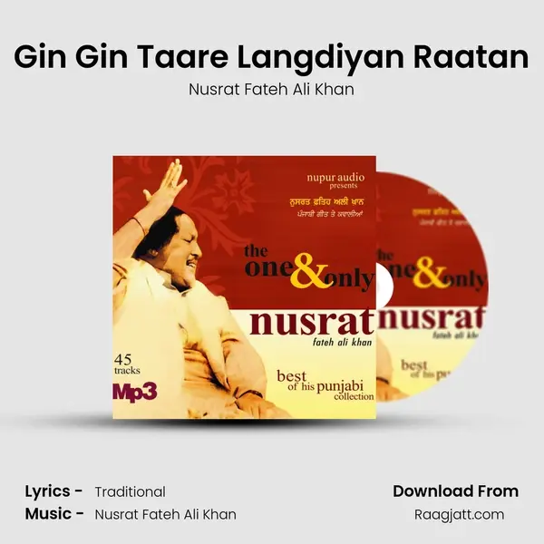 Gin Gin Taare Langdiyan Raatan - Nusrat Fateh Ali Khan album cover 