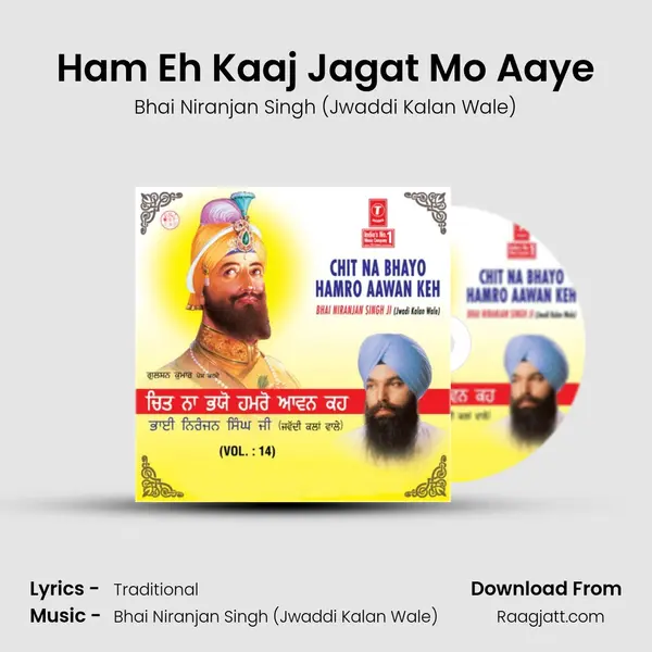 Ham Eh Kaaj Jagat Mo Aaye - Bhai Niranjan Singh (Jwaddi Kalan Wale) album cover 