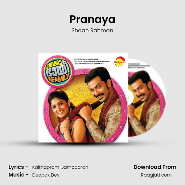 Pranaya - Shaan Rahman album cover 