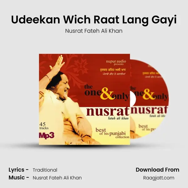 Udeekan Wich Raat Lang Gayi - Nusrat Fateh Ali Khan album cover 