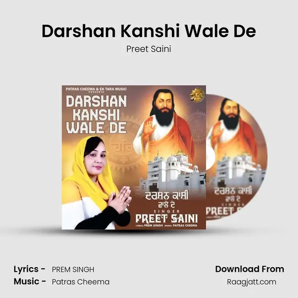 Darshan Kanshi Wale De - Preet Saini album cover 