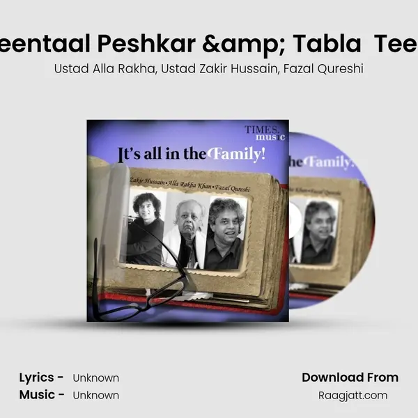 Introduction Tabla  Teentaal Peshkar & Tabla  Teentaal Qaida Padhant - Ustad Alla Rakha album cover 