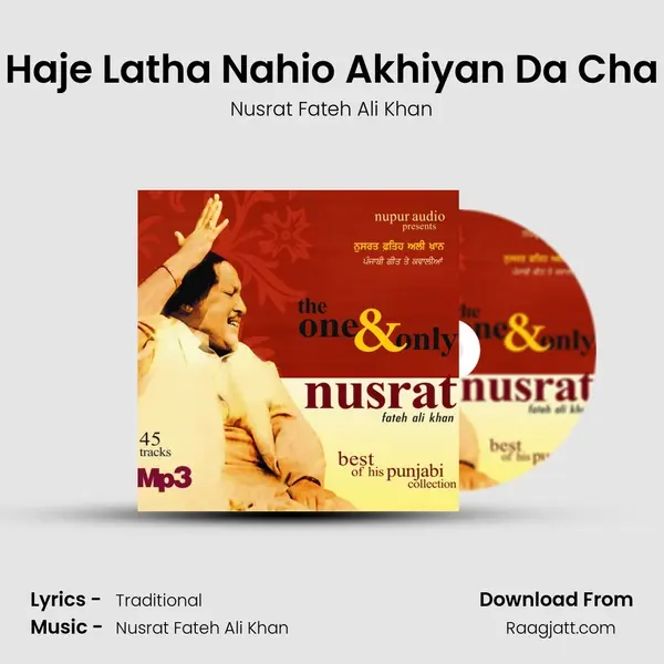 Haje Latha Nahio Akhiyan Da Cha - Nusrat Fateh Ali Khan album cover 