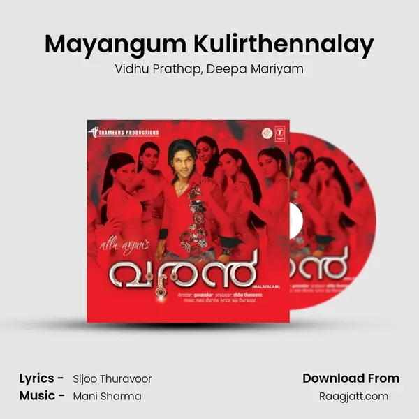 Mayangum Kulirthennalay - Vidhu Prathap album cover 