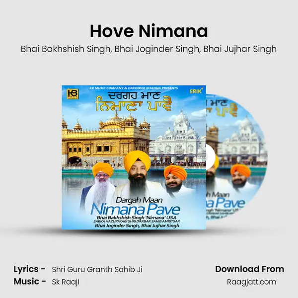 Hove Nimana - Bhai Bakhshish Singh album cover 