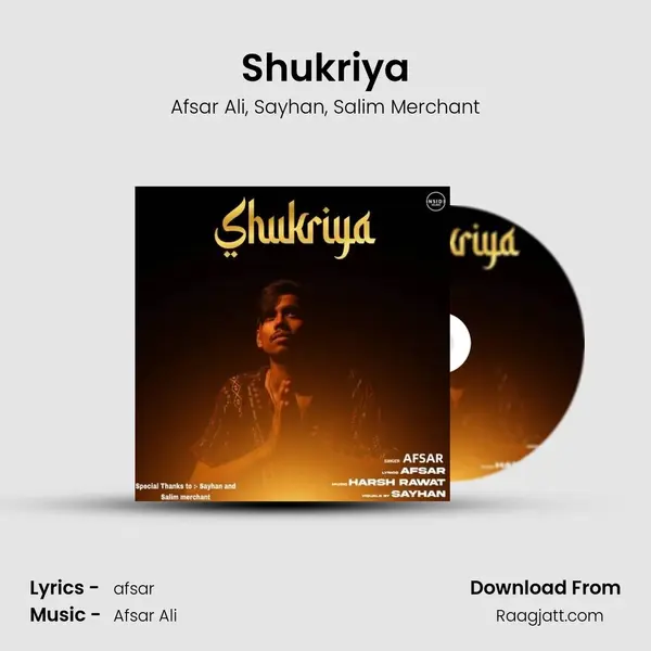 Shukriya - Afsar Ali album cover 