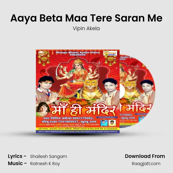 Aaya Beta Maa Tere Saran Me - Vipin Akela album cover 