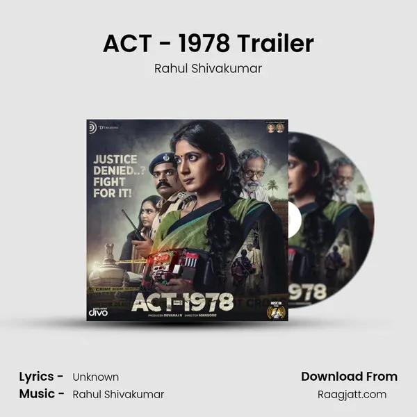 ACT - 1978 Trailer - Rahul Shivakumar album cover 