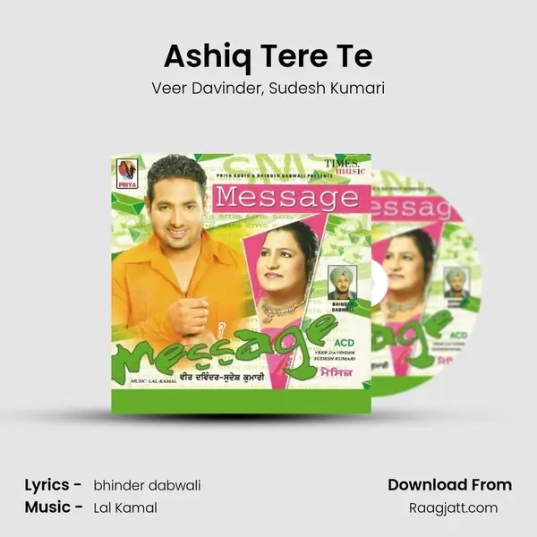 Ashiq Tere Te - Veer Davinder album cover 