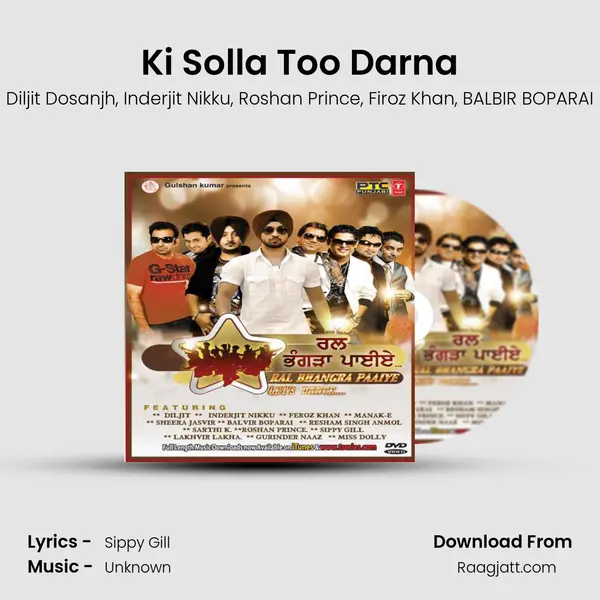 Ki Solla Too Darna - Diljit Dosanjh album cover 