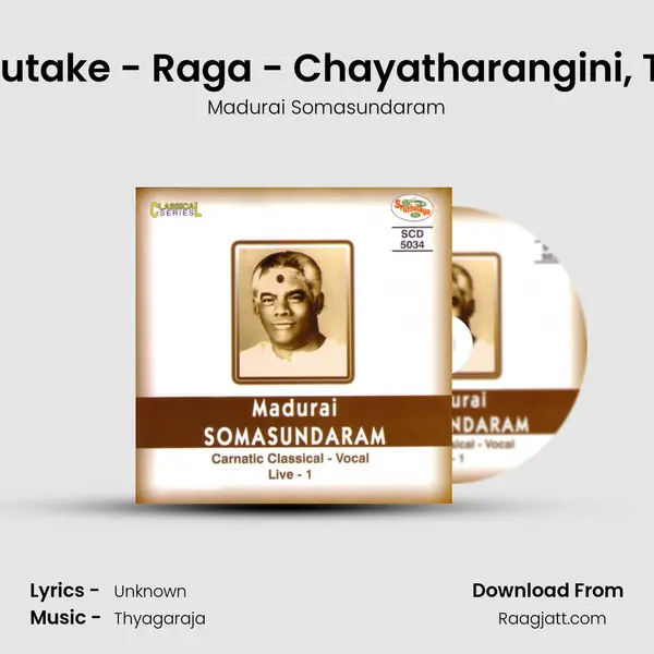 Kripajuchutake - Raga - Chayatharangini, Tala - Adi (Live) - Madurai Somasundaram album cover 