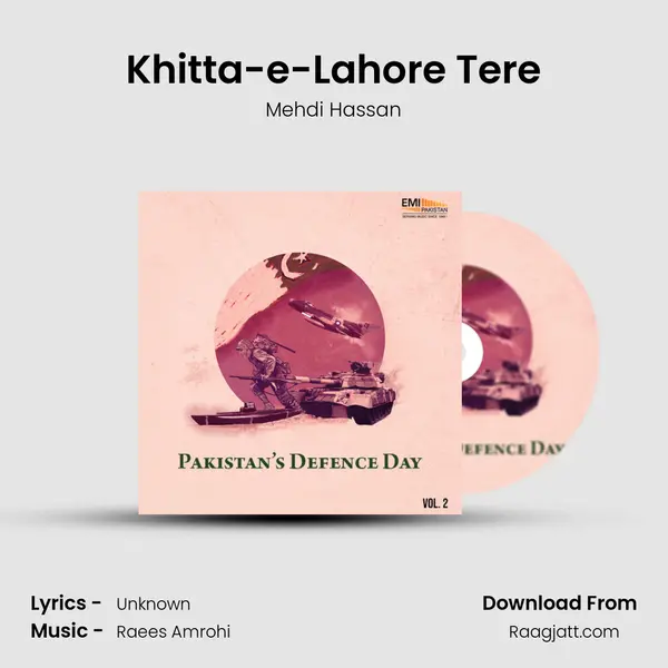 Khitta-e-Lahore Tere - Mehdi Hassan album cover 