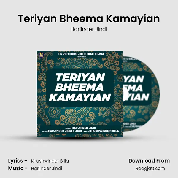 Teriyan Bheema Kamayian - Harjinder Jindi album cover 