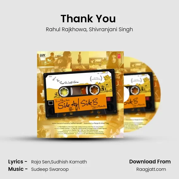 Thank You (Studio Version) - Rahul Rajkhowa album cover 