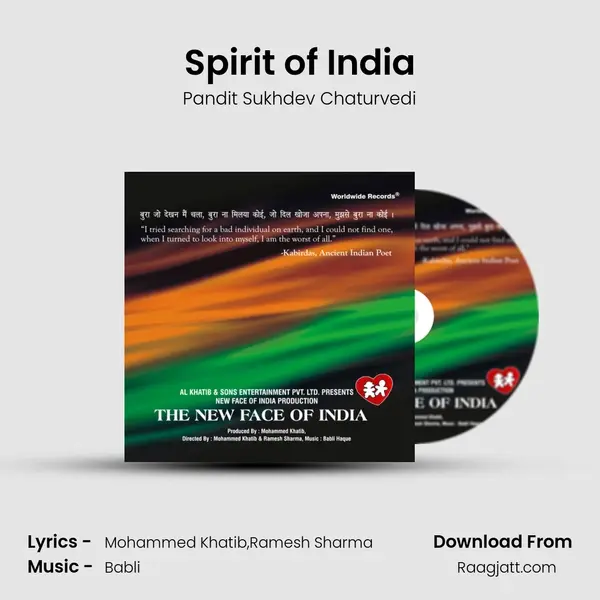 Spirit of India - Pandit Sukhdev Chaturvedi album cover 