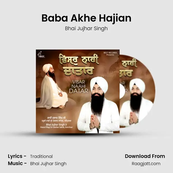 Baba Akhe Hajian - Bhai Jujhar Singh album cover 