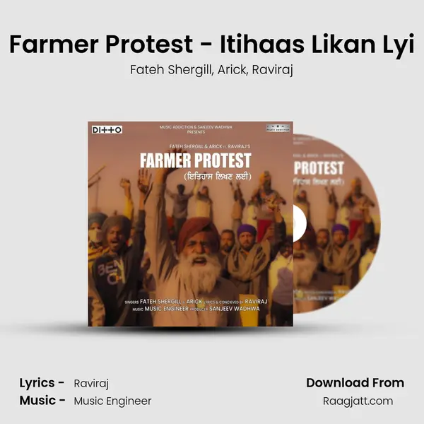 Farmer Protest - Itihaas Likan Lyi - Fateh Shergill album cover 