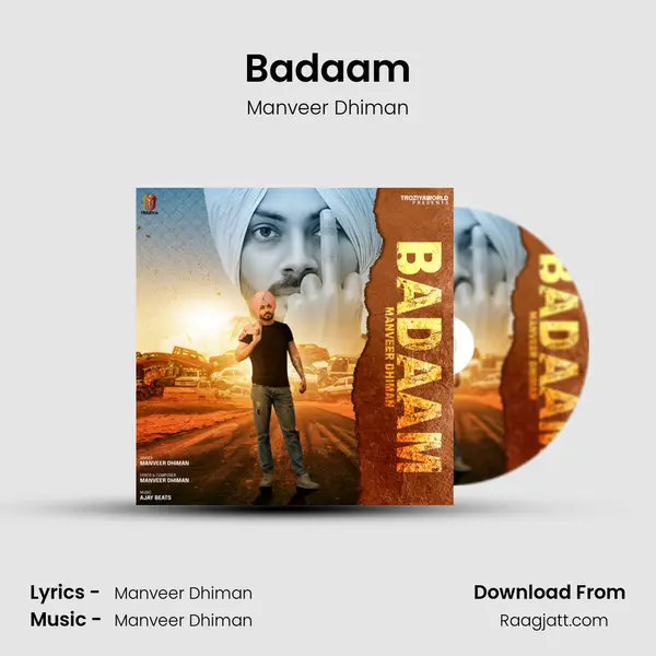 Badaam - Manveer Dhiman album cover 