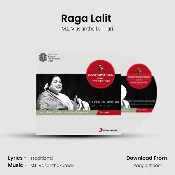 Raga Lalit (Stanzas From The Ashtalakshmi Stotra) - M.L. Vasanthakumari album cover 