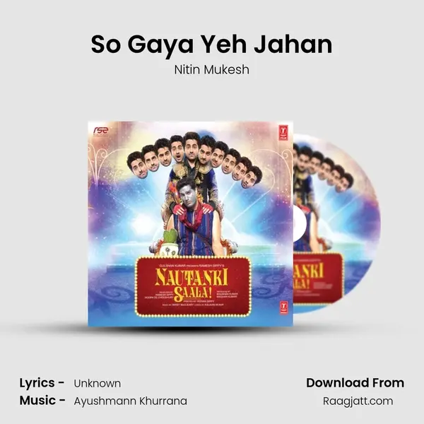 So Gaya Yeh Jahan - Nitin Mukesh album cover 