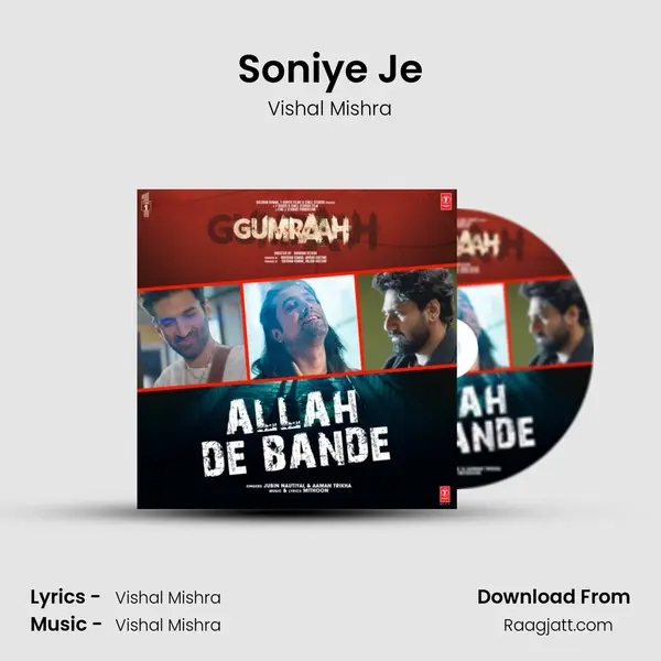 Soniye Je - Vishal Mishra album cover 