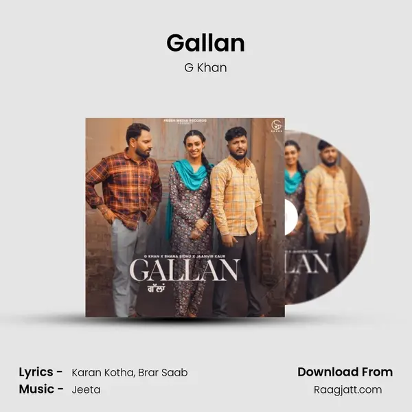 Gallan - G Khan album cover 