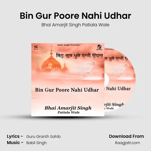 Bin Gur Poore Nahi Udhar - Bhai Amarjit Singh Patiala Wale album cover 